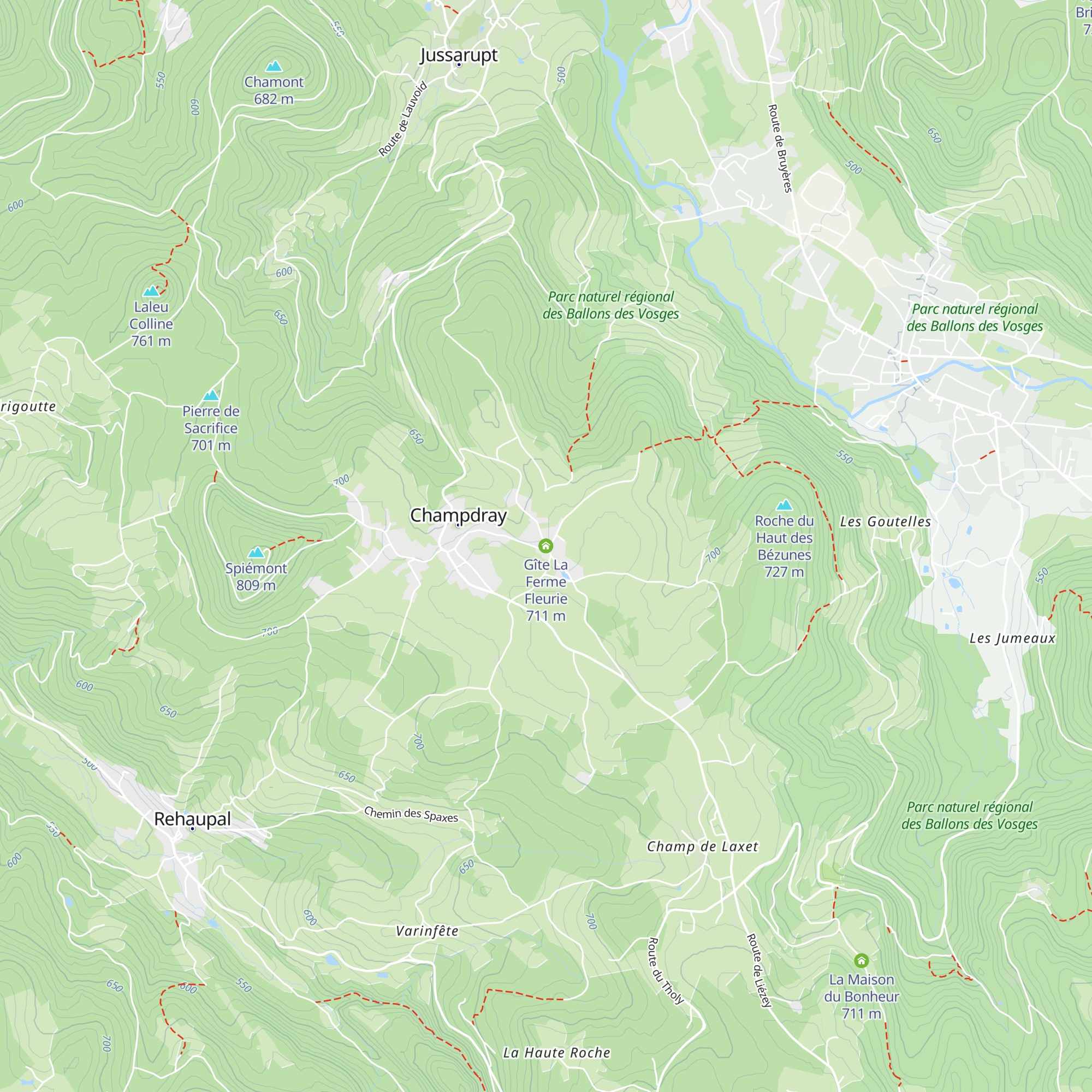 Gîte La Ferme Fleurie map