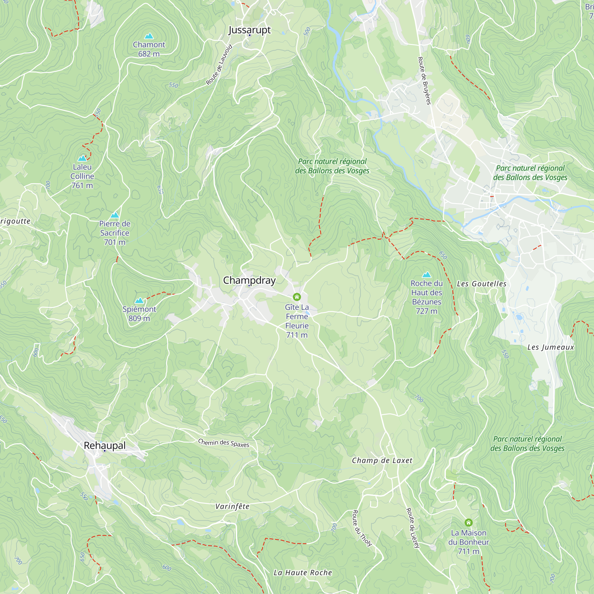 Gîte La Ferme Fleurie map