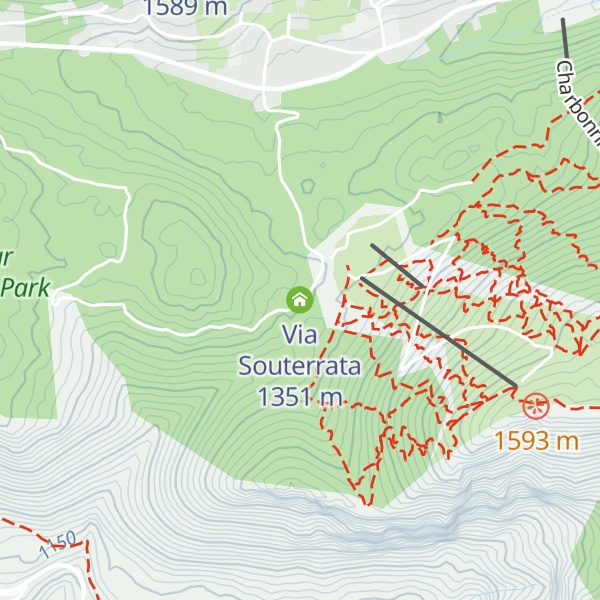 Map of Via Souterrata