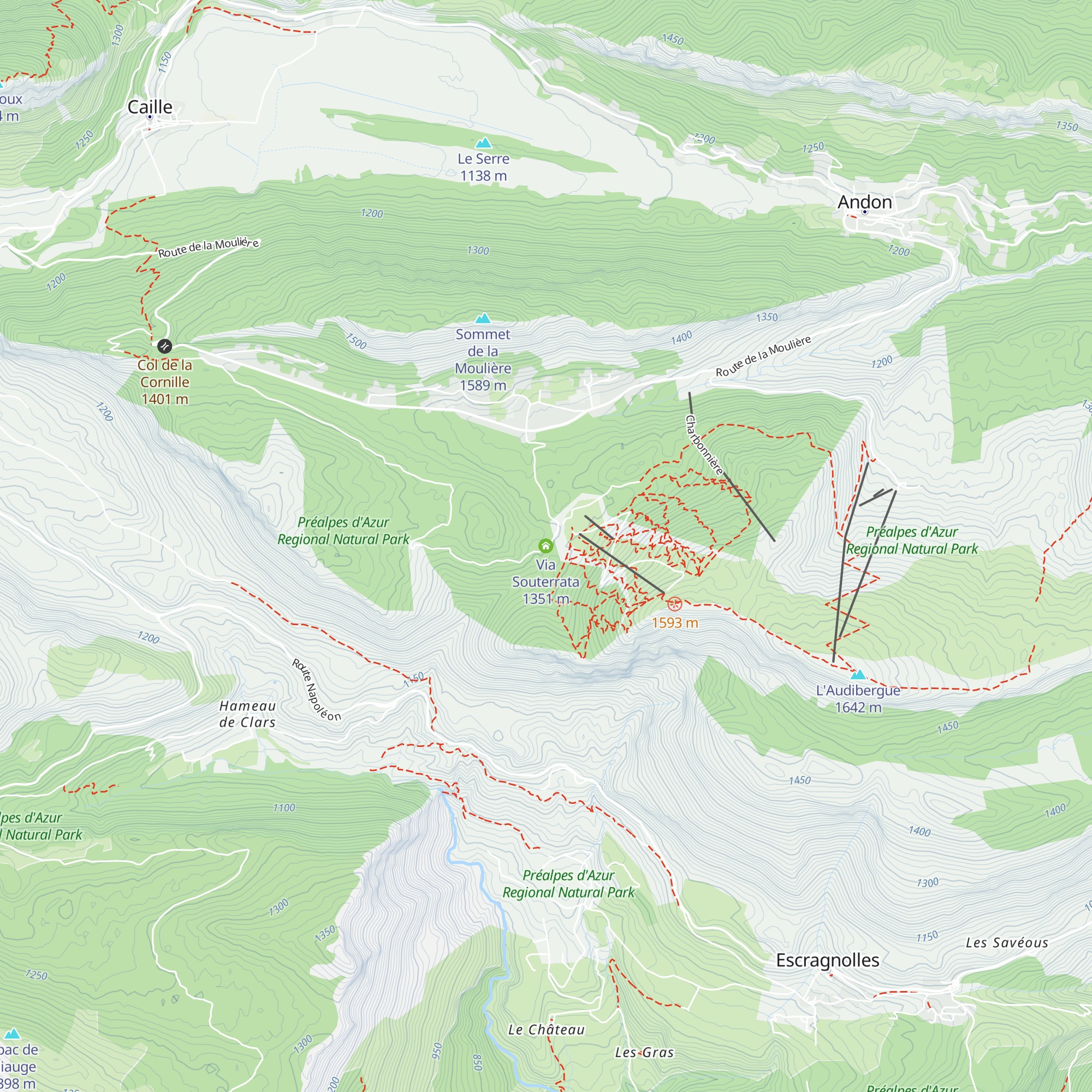 Via Souterrata map