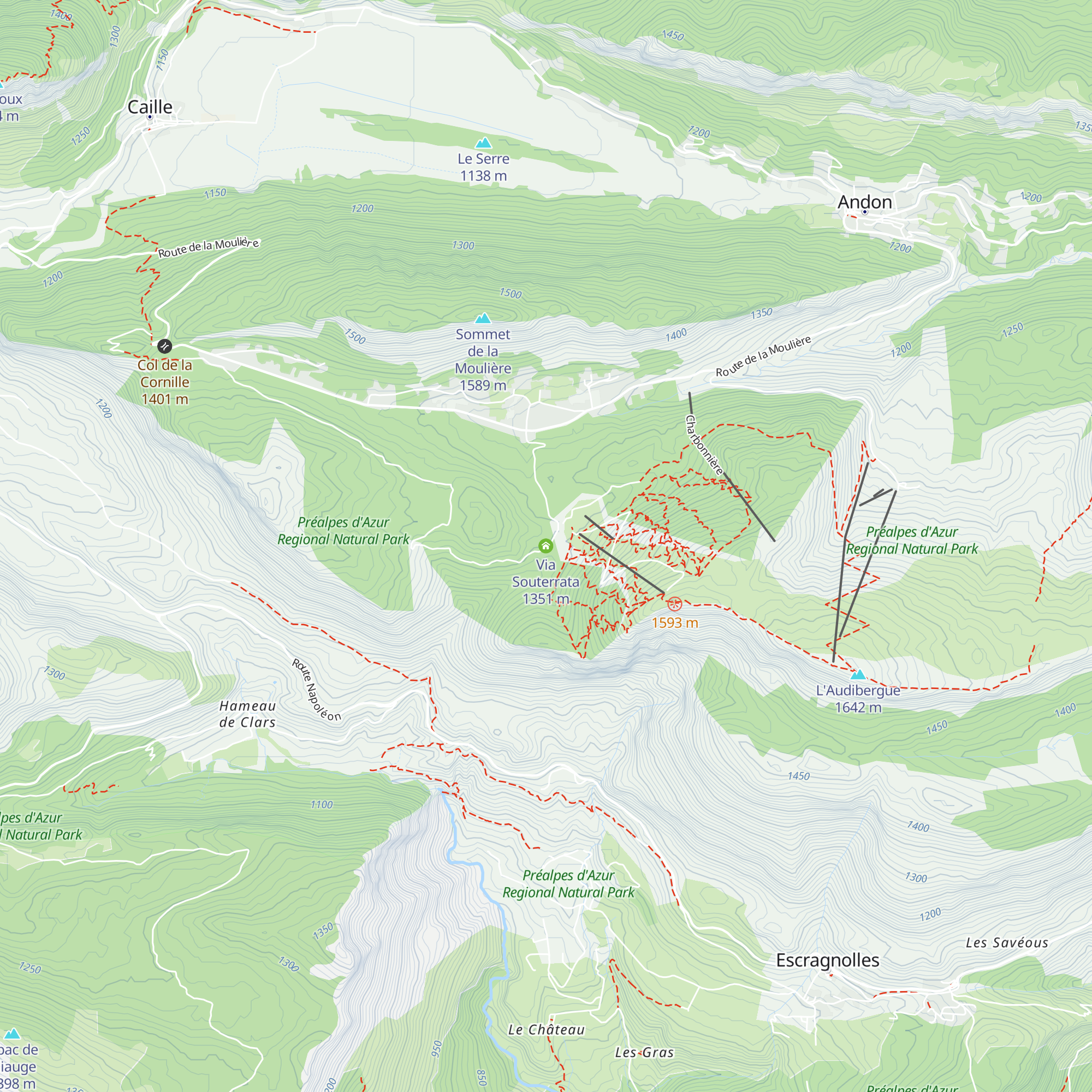 Via Souterrata map