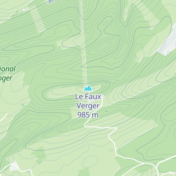 Map of Le Faux Verger