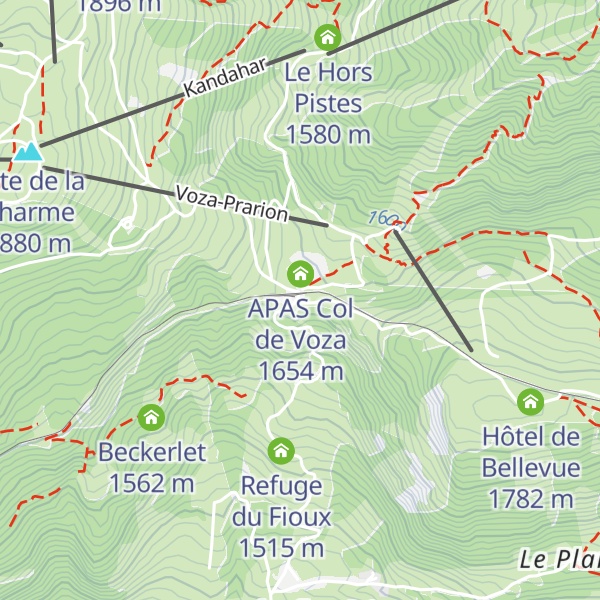 Map of Chalet du Délevret