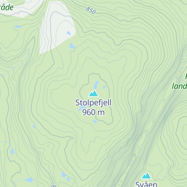 Map of Stolpefjell