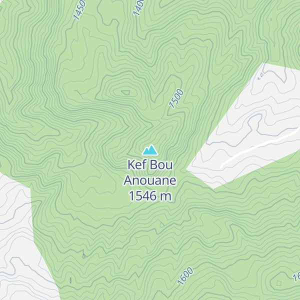 Map of Kef Bou Anouane
