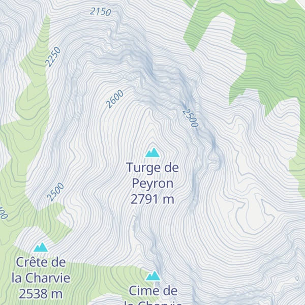 Map of Turge de Peyron