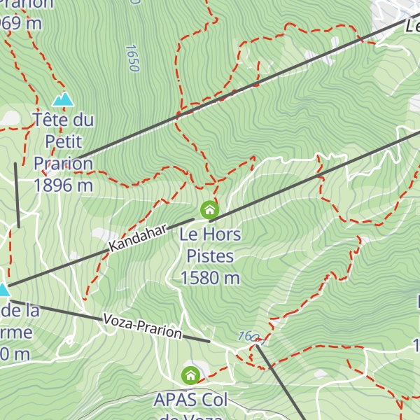 Map of Le Hors Pistes