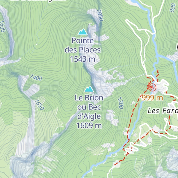 Map of Le Brion ou Bec d'Aigle