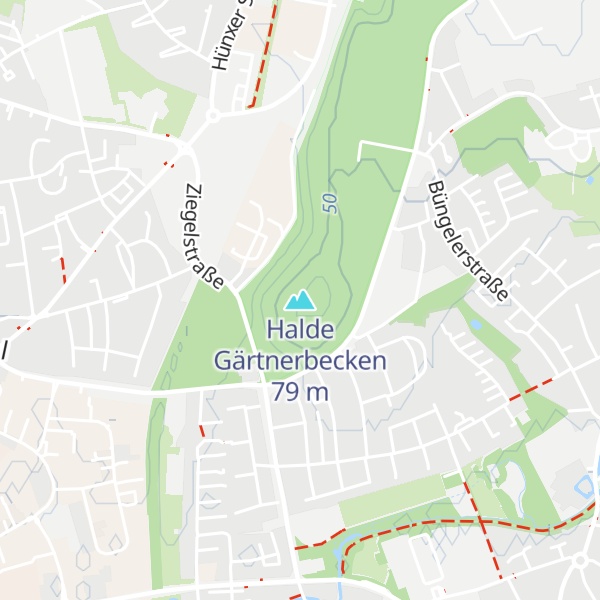 Map of Halde Gärtnerbecken