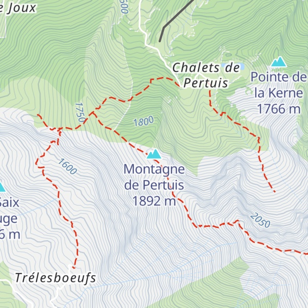 Map of Montagne de Pertuis