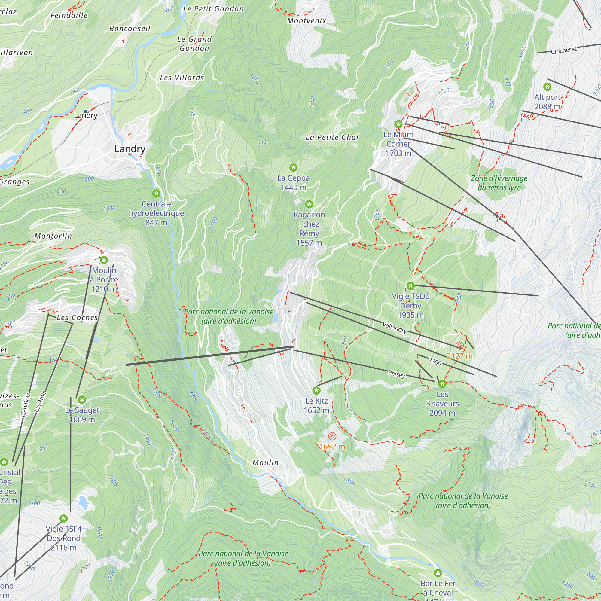Bar Le Mont Blanc map