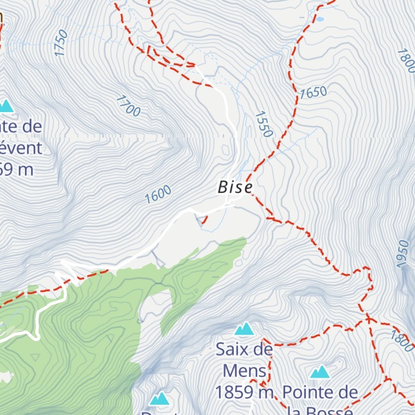 Map of Les Cabrettes