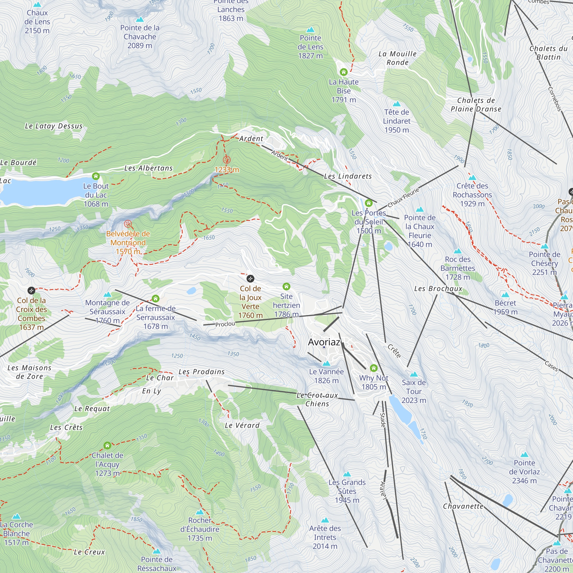 Site hertzien map