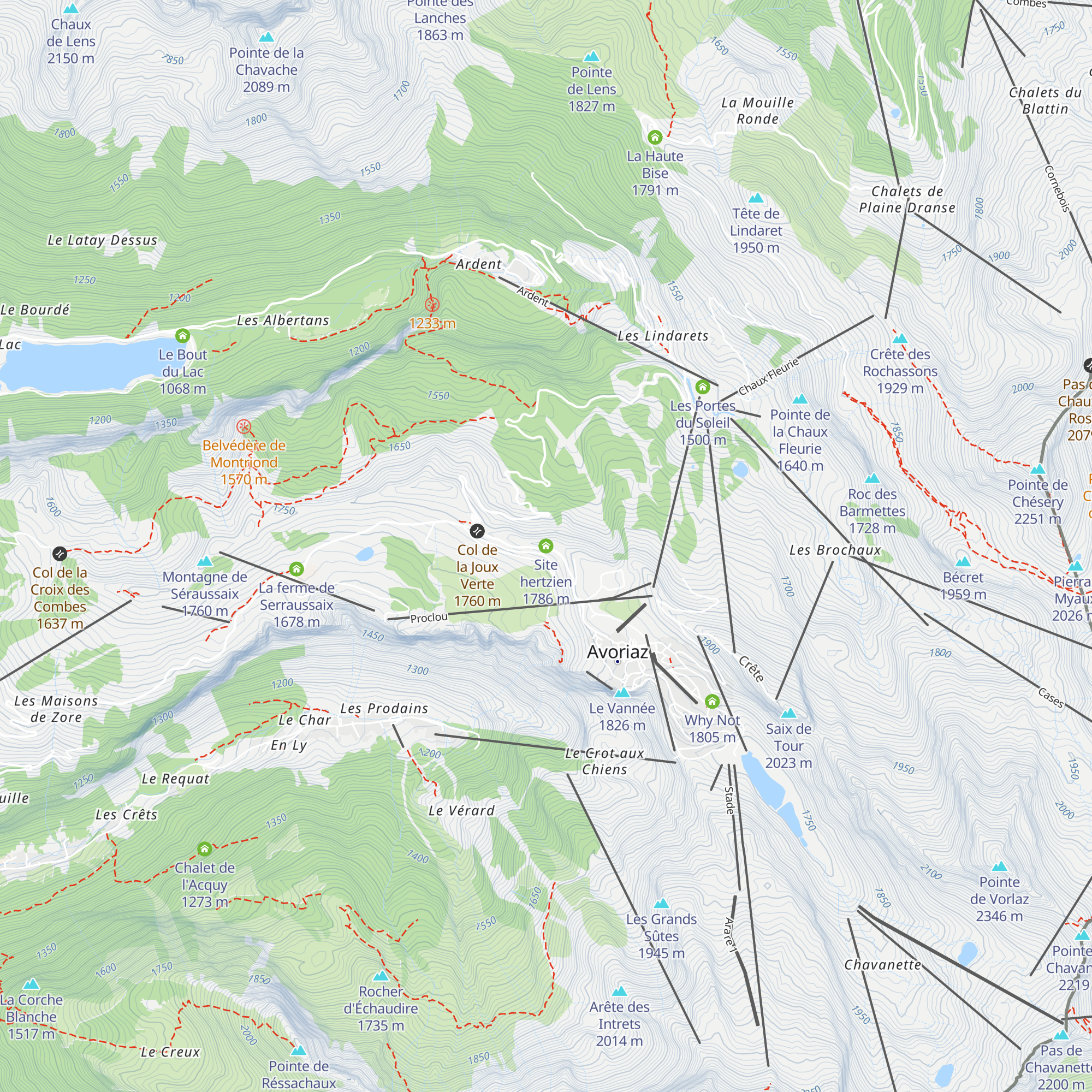 Site hertzien map