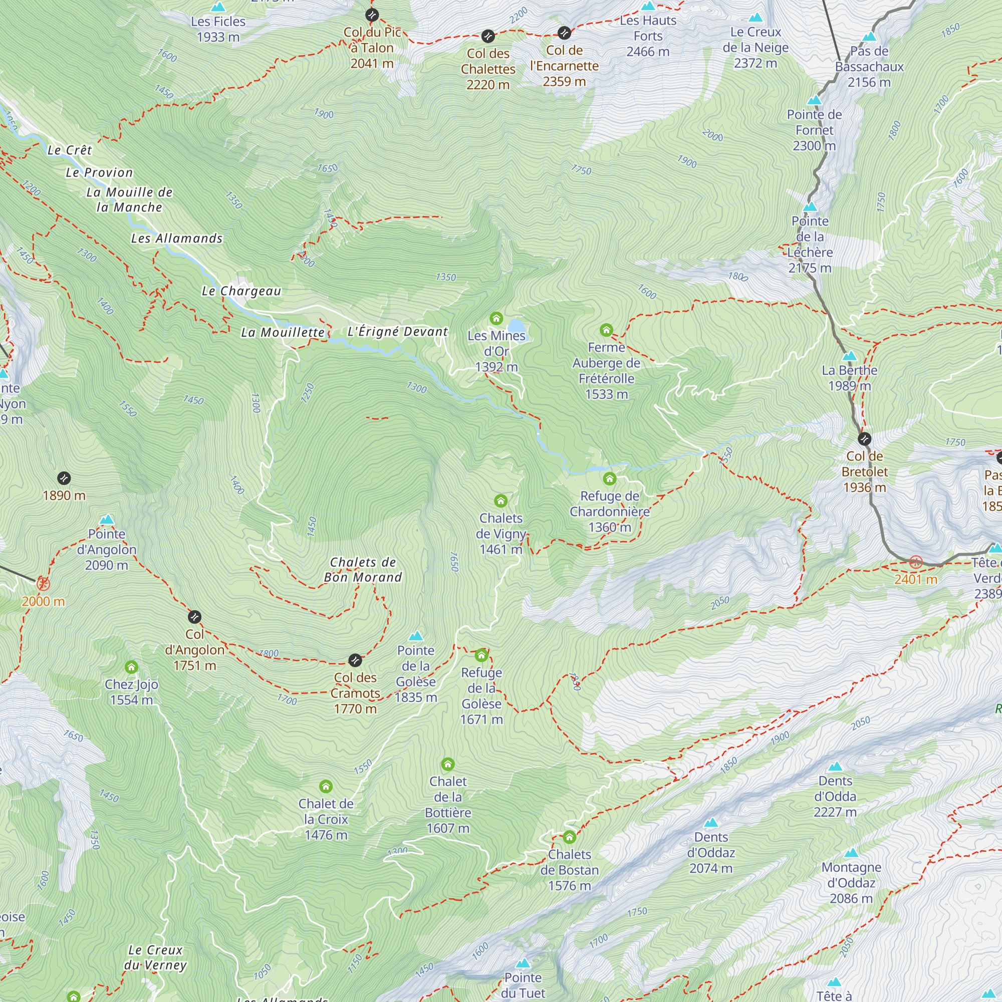 Chalets de Vigny map