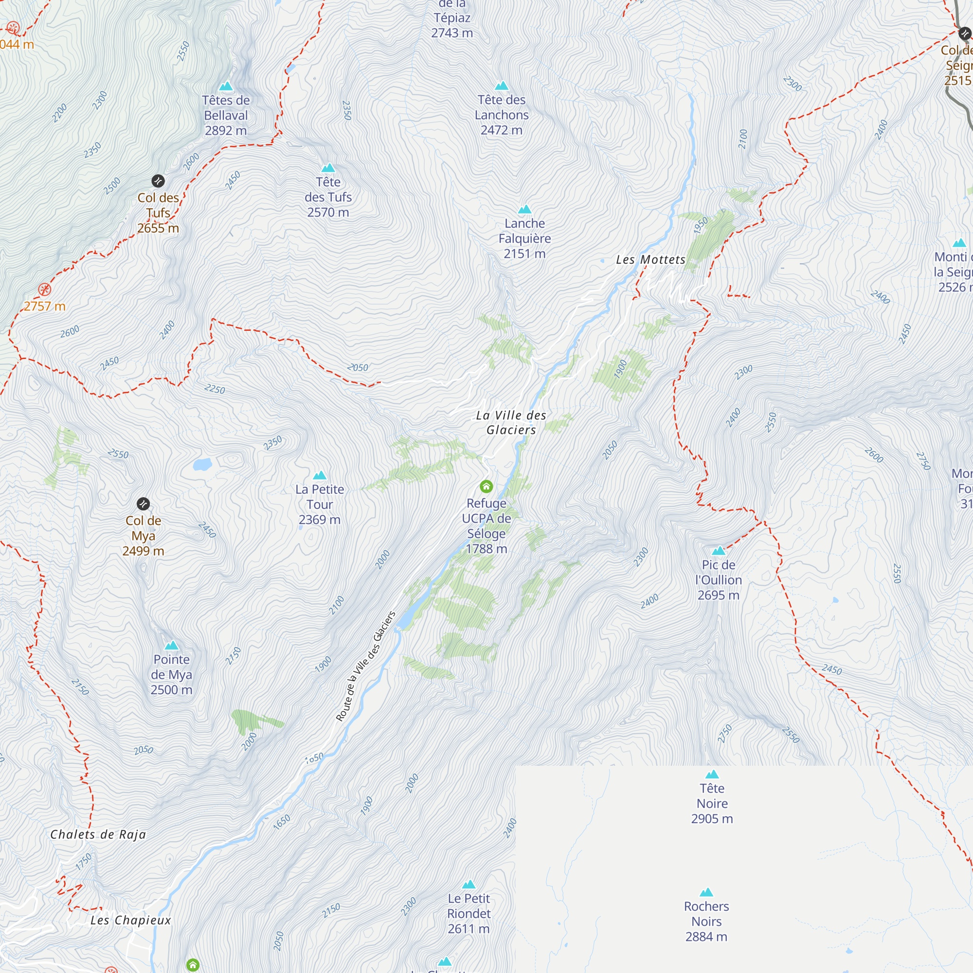 Refuge UCPA de Séloge map