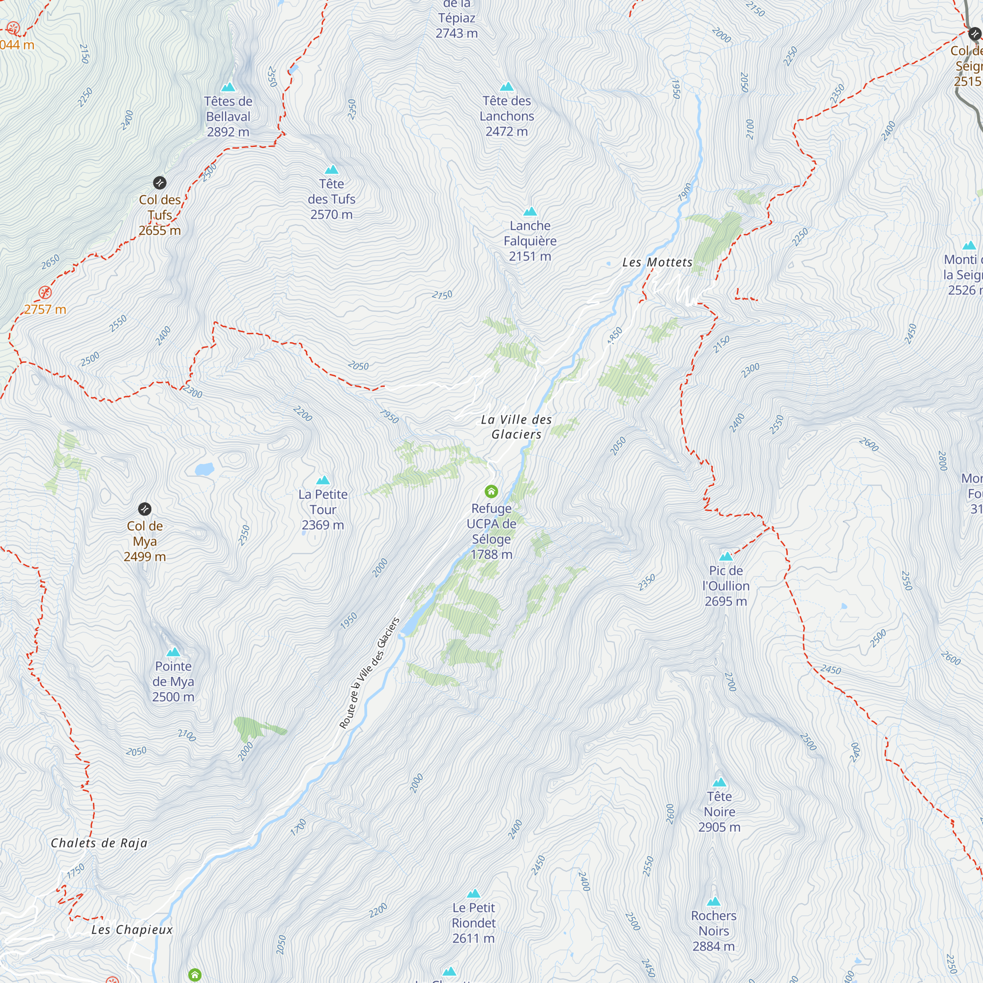 Refuge UCPA de Séloge map