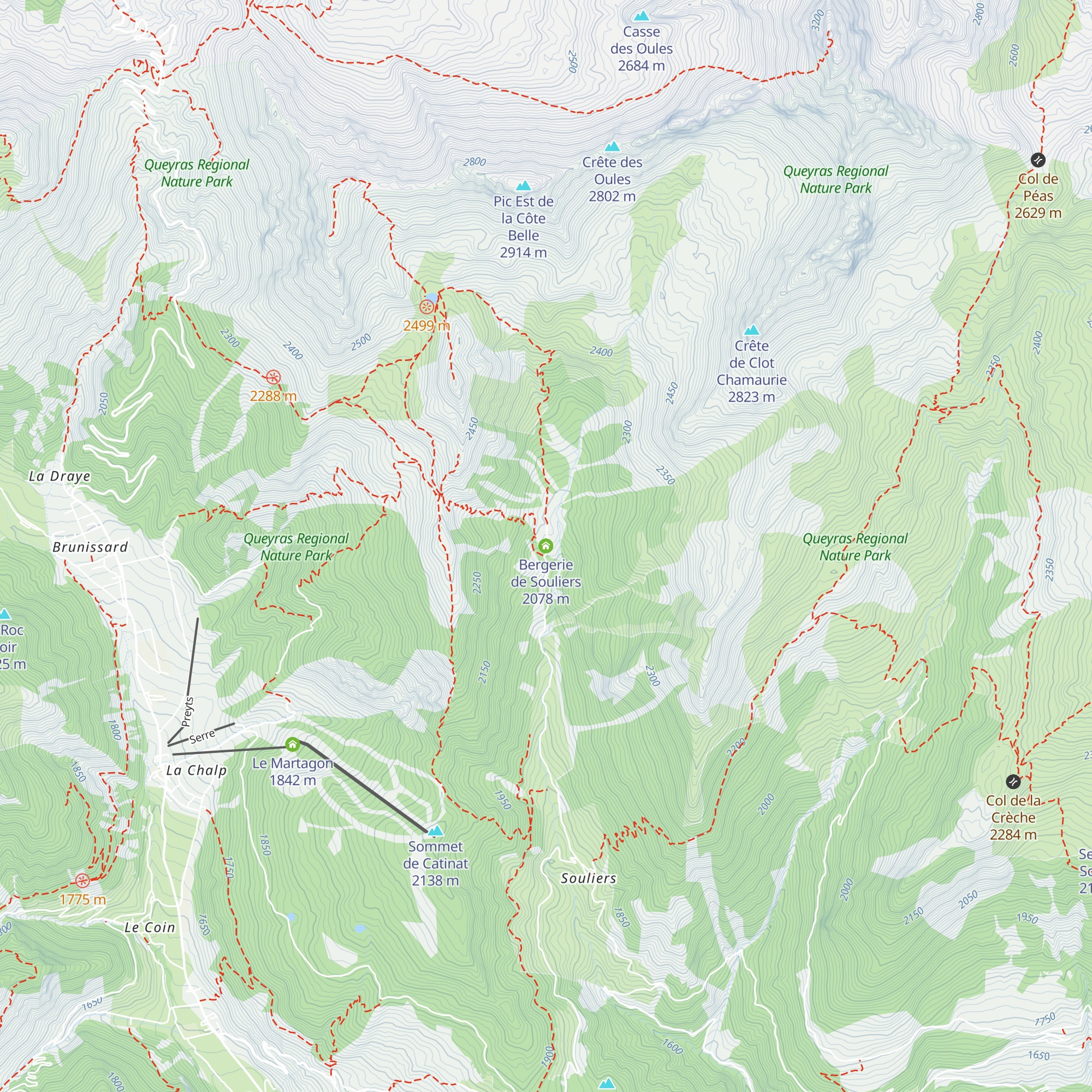 Bergerie de Souliers map