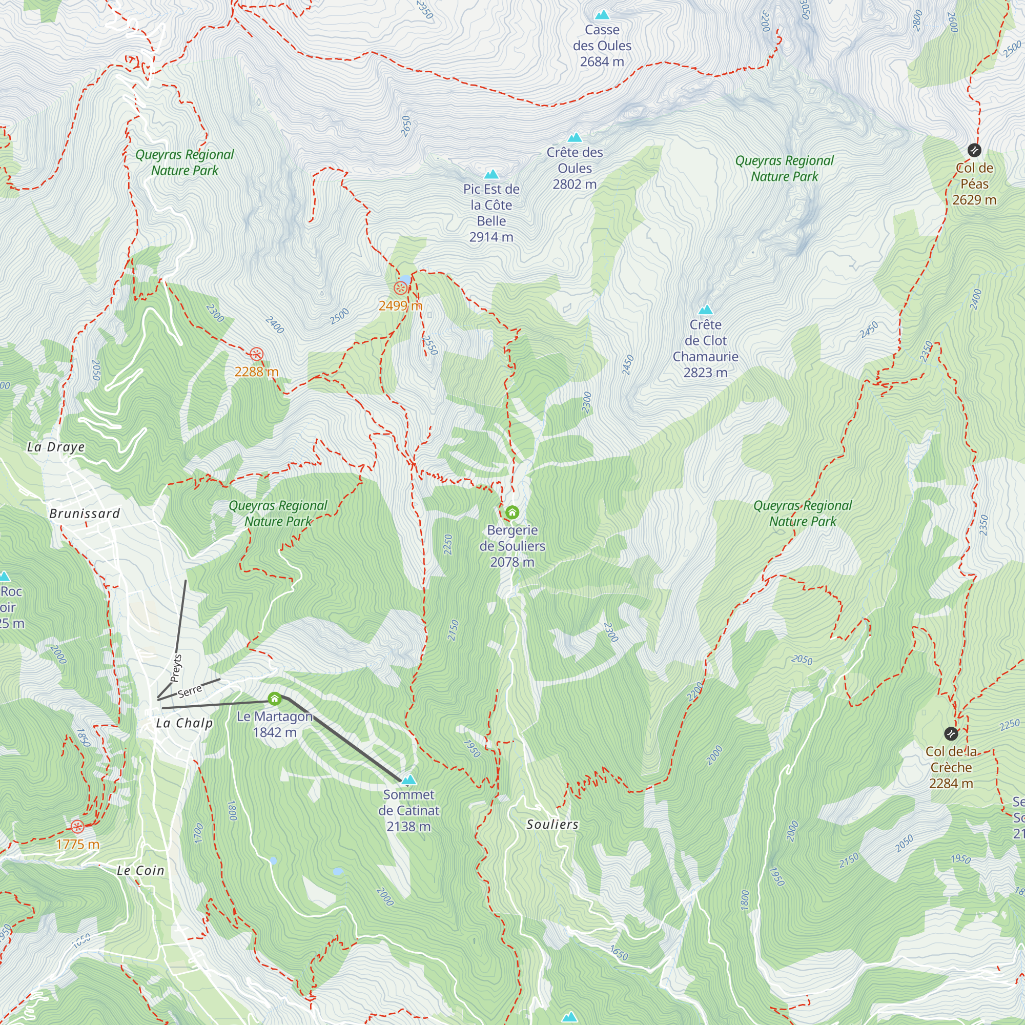 Bergerie de Souliers map