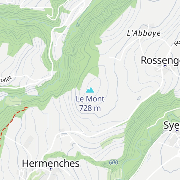 Map of Le Mont