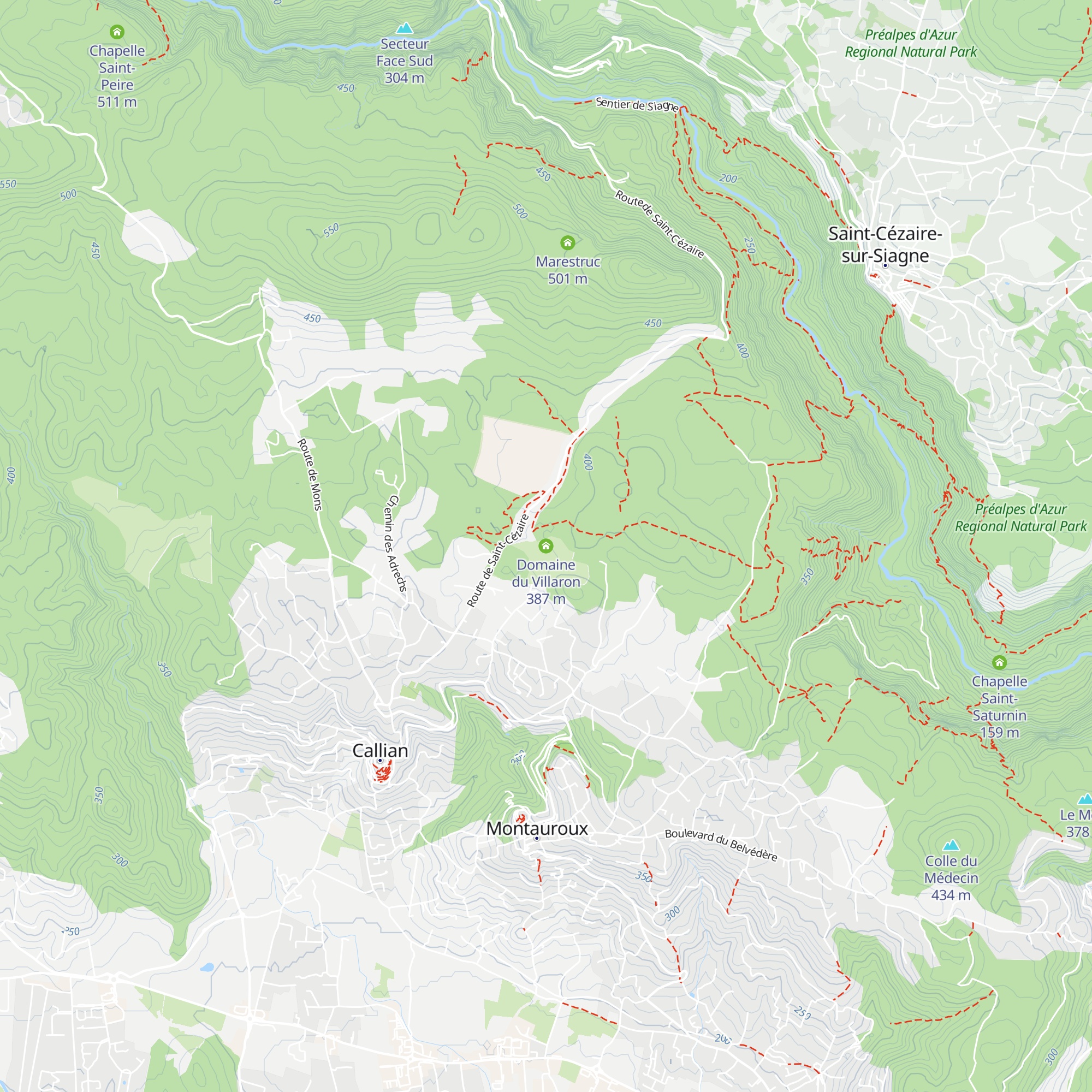 Domaine du Villaron map