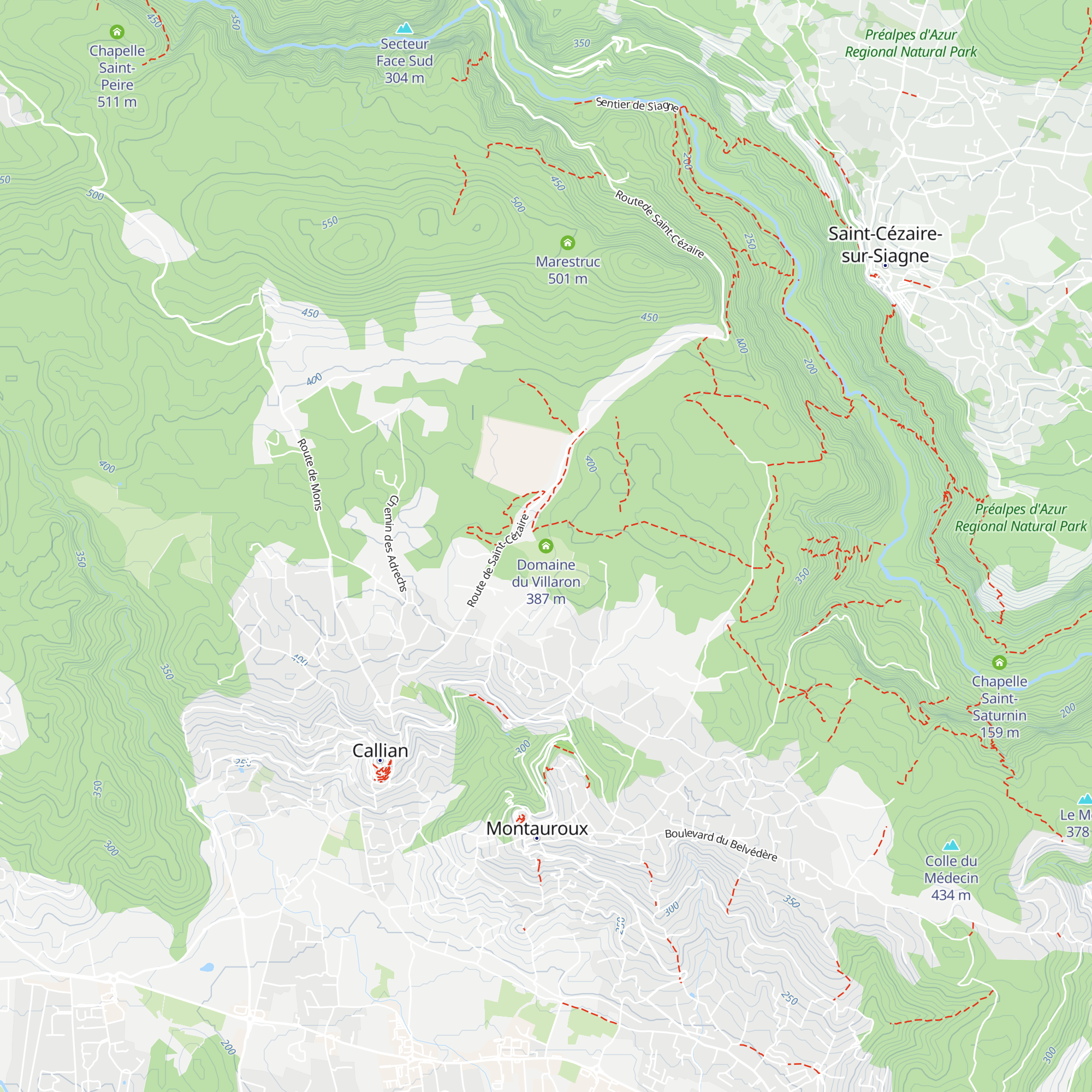 Domaine du Villaron map