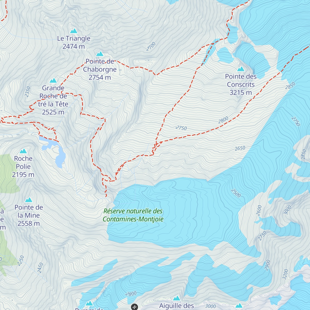 Refuge des Conscrits map