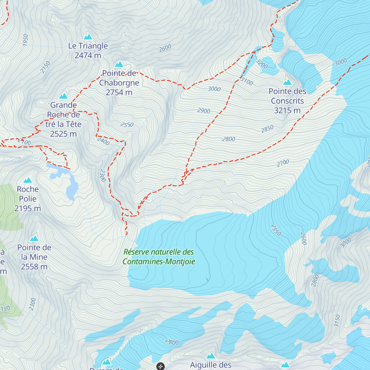 Refuge des Conscrits map