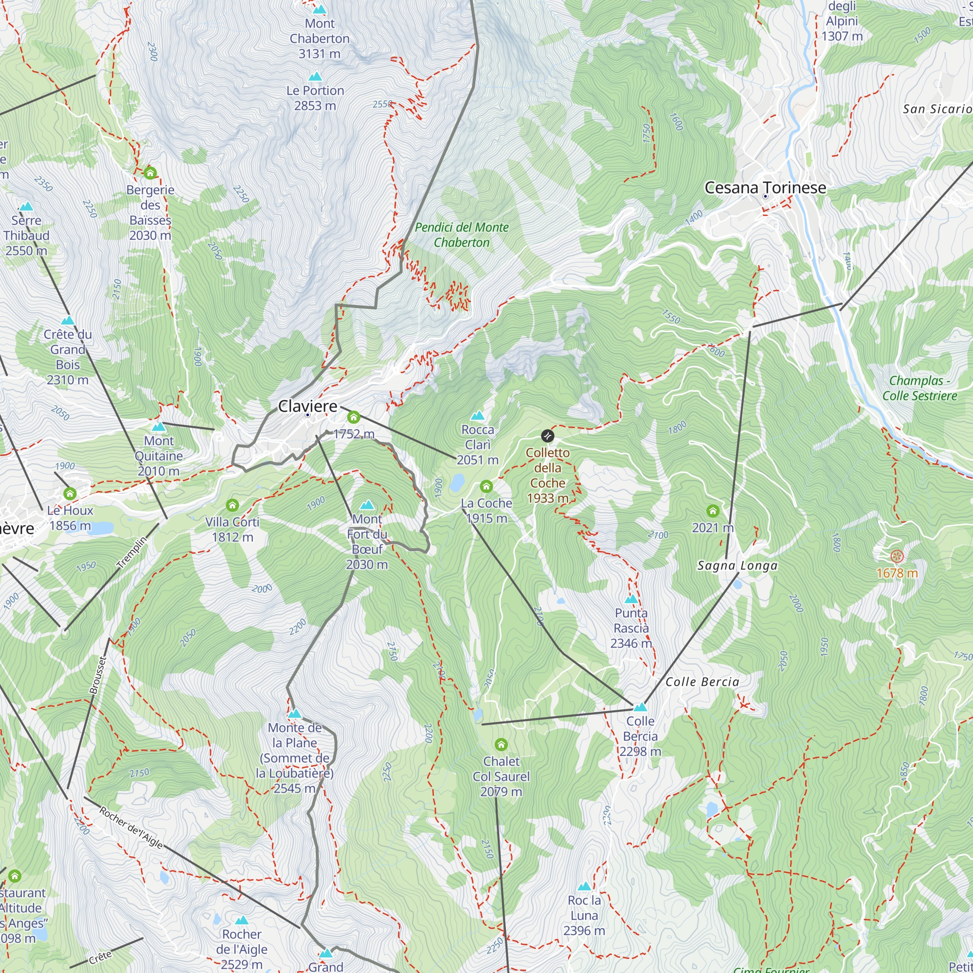 La Coche map