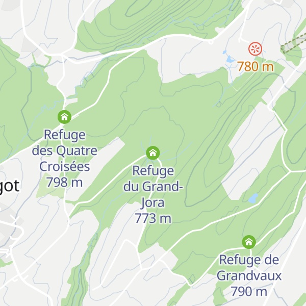 Map of Refuge du Grand-Jora