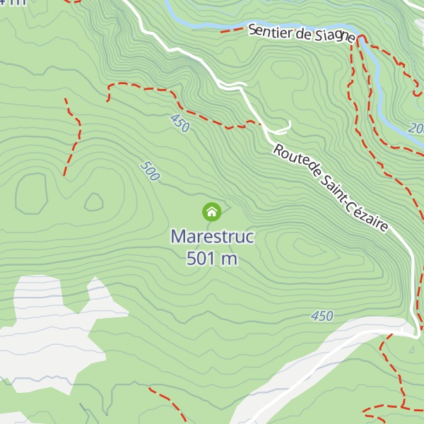 Map of Marestruc