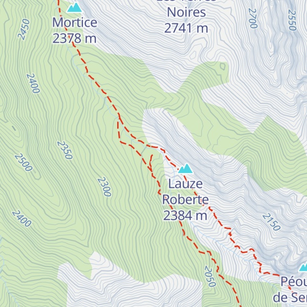 Map of Cabane Sous le Rocher