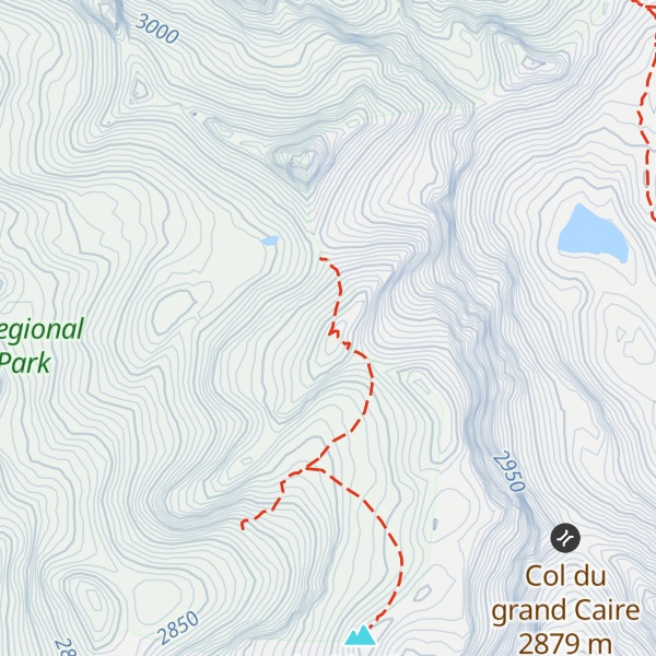 Map of La Mortice sommet Nord