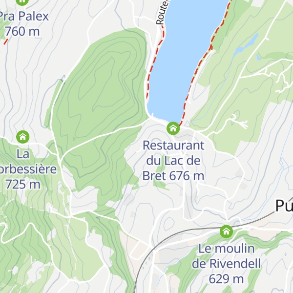Map of La Porte de Bret