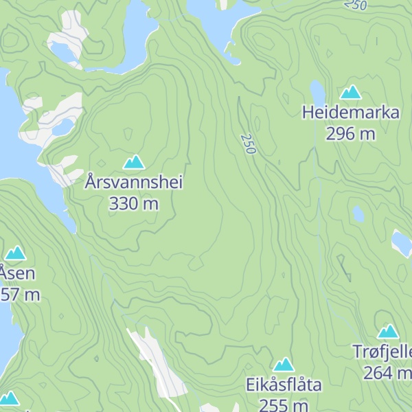 Map of Øysædheia