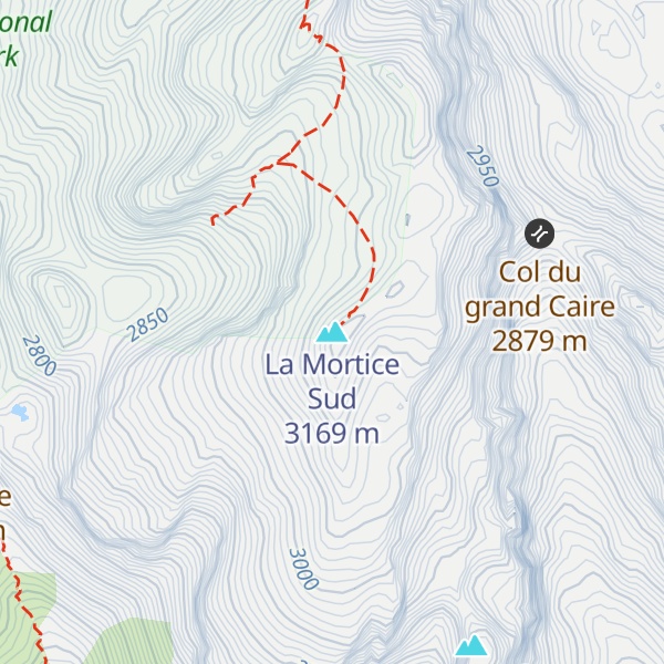 Map of La Mortice Sud