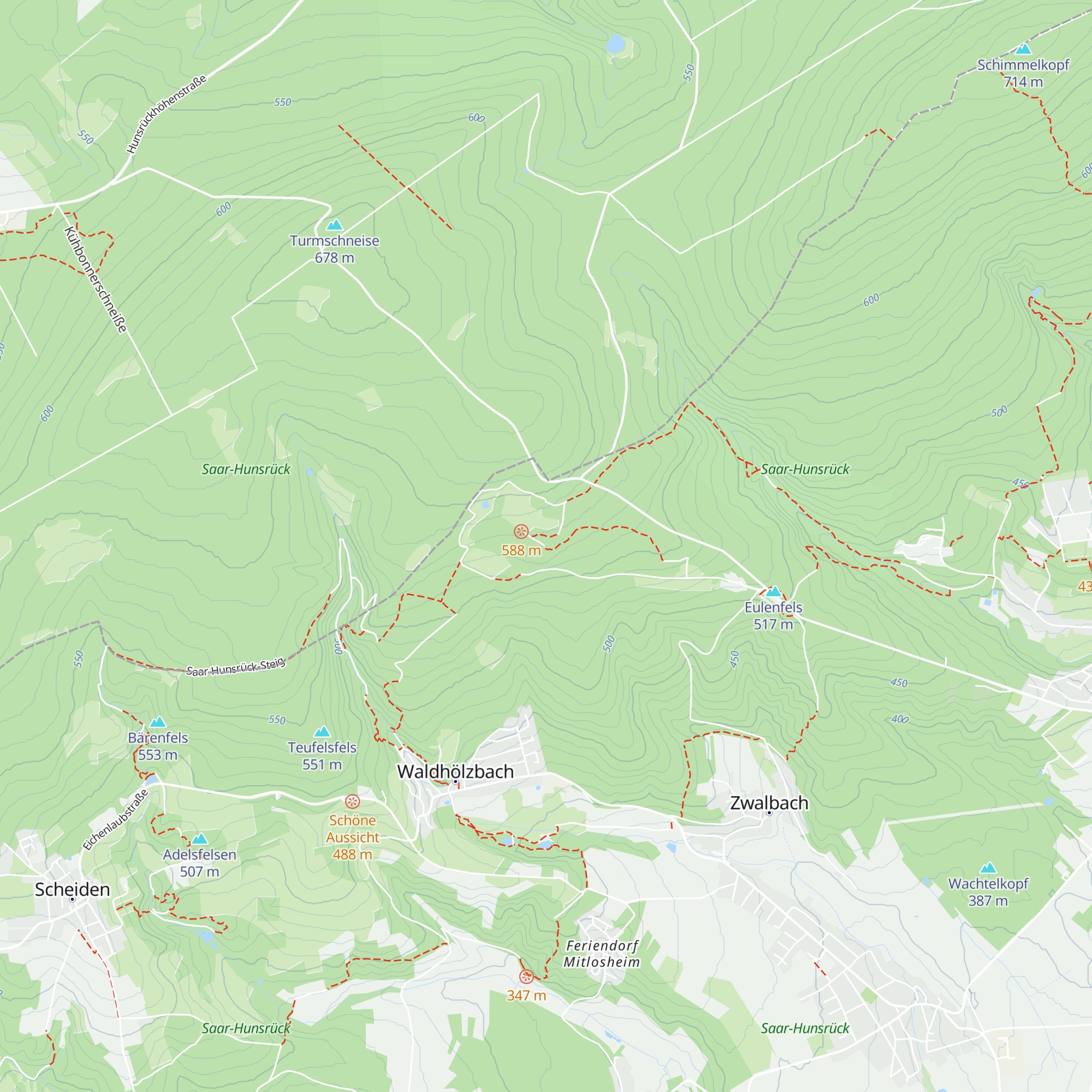 Briggee Hütte map