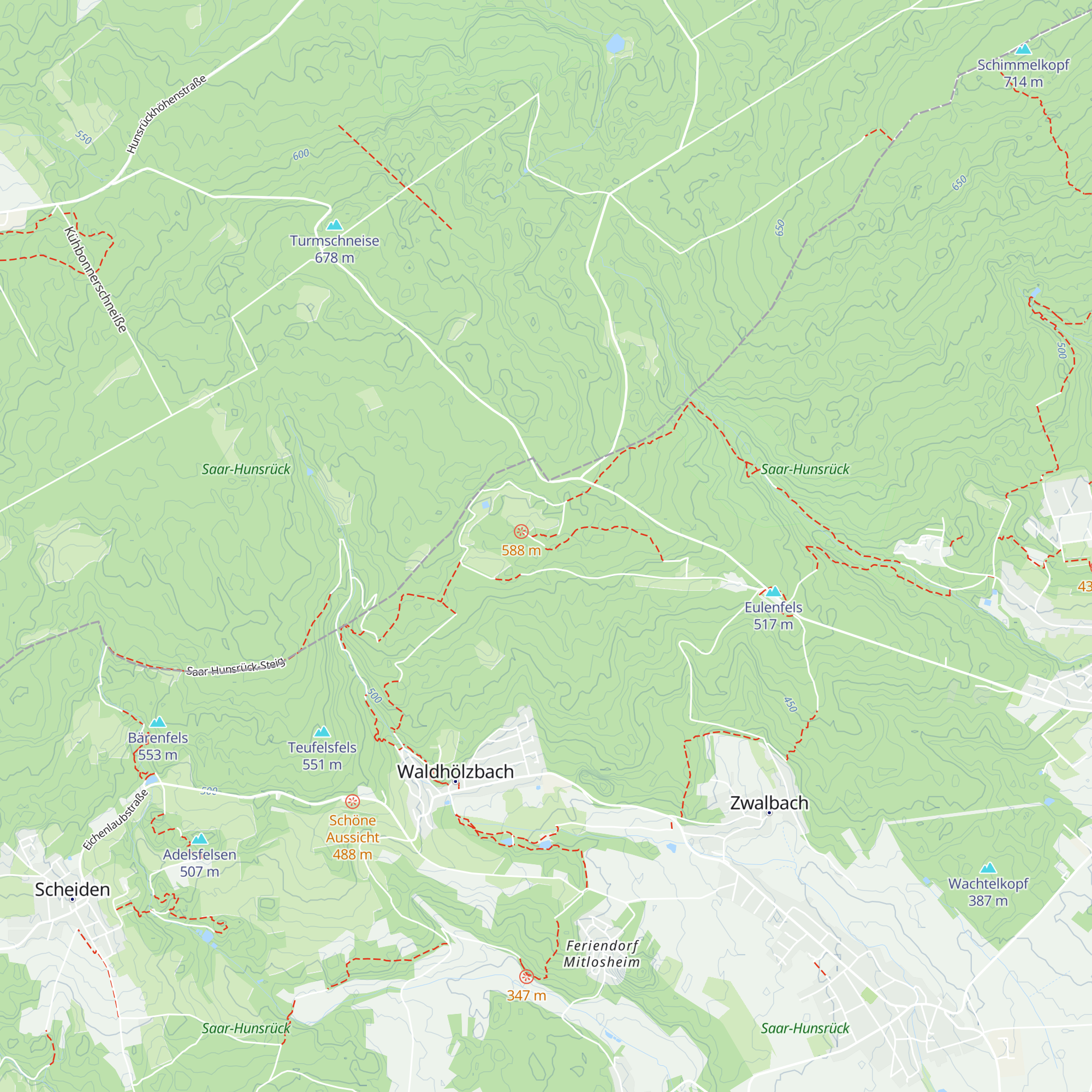 Briggee Hütte map