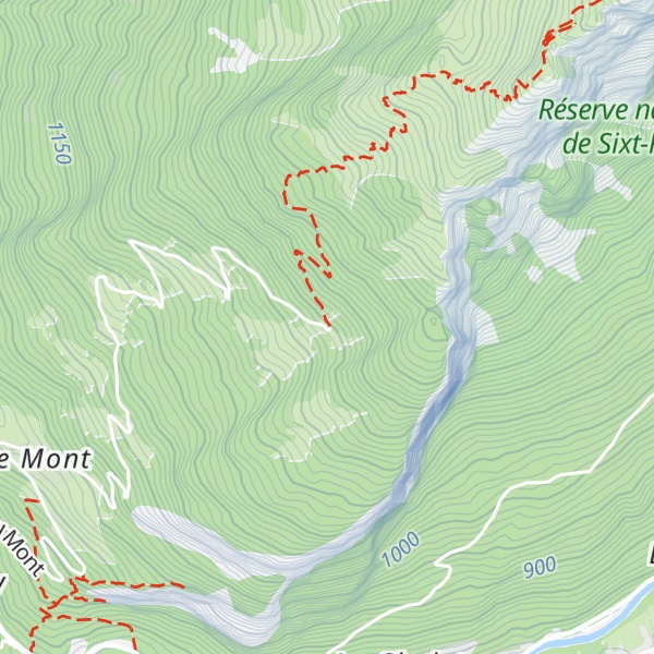 Map of Châlet des Praz du Mont