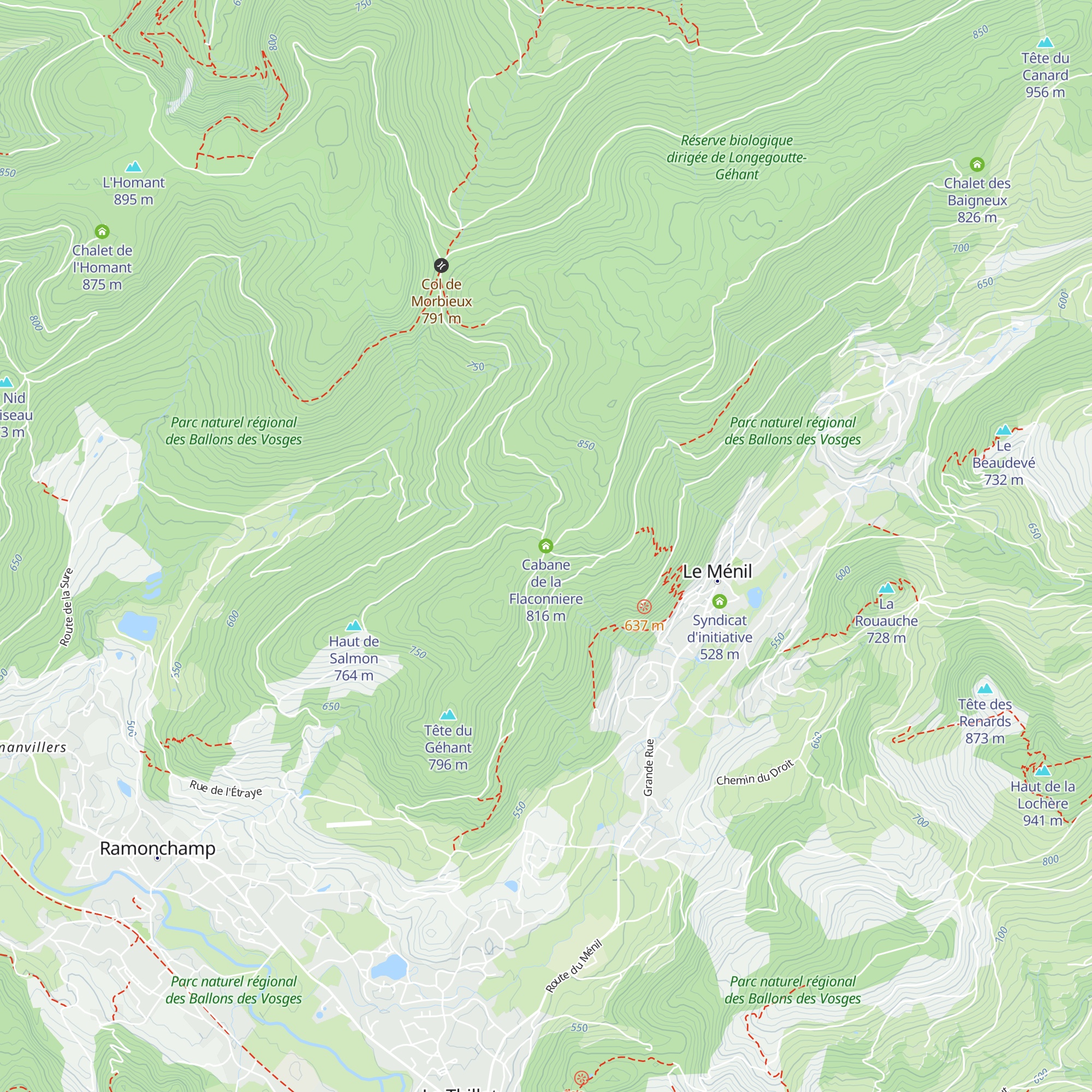 Cabane de la Flaconniere map