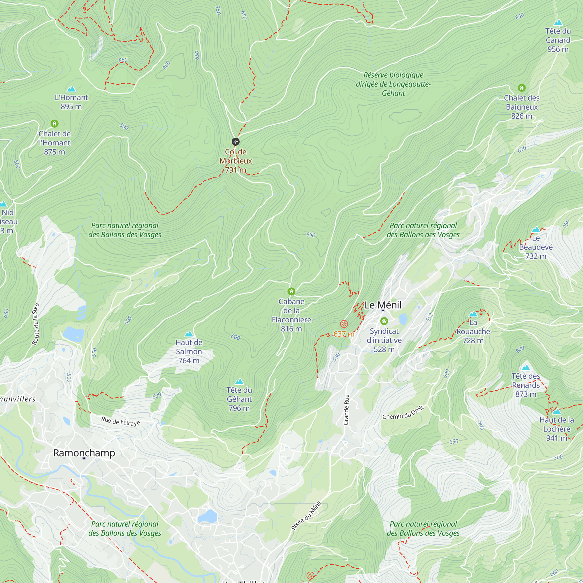 Cabane de la Flaconniere map