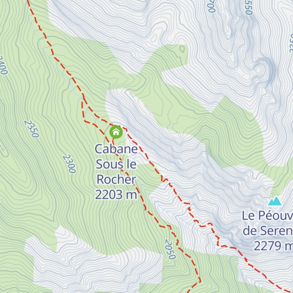 Map of Lauze Roberte