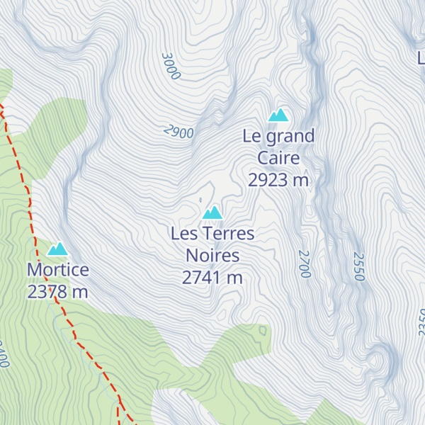 Map of Les Terres Noires