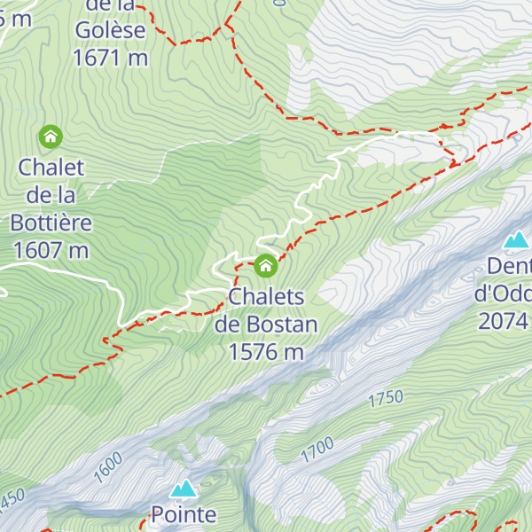 Map of Chalets de Bostan