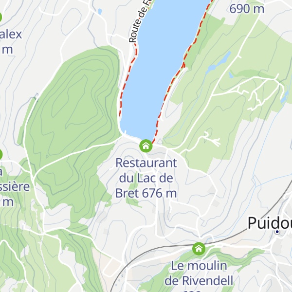 Map of Restaurant du Lac de Bret