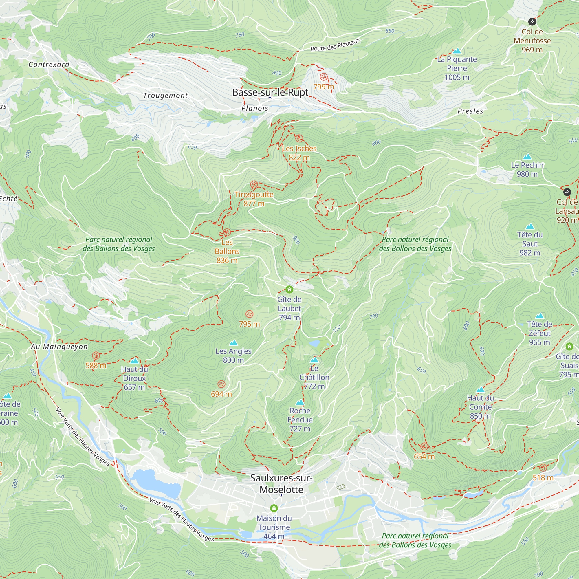 Gîte de Laubet map