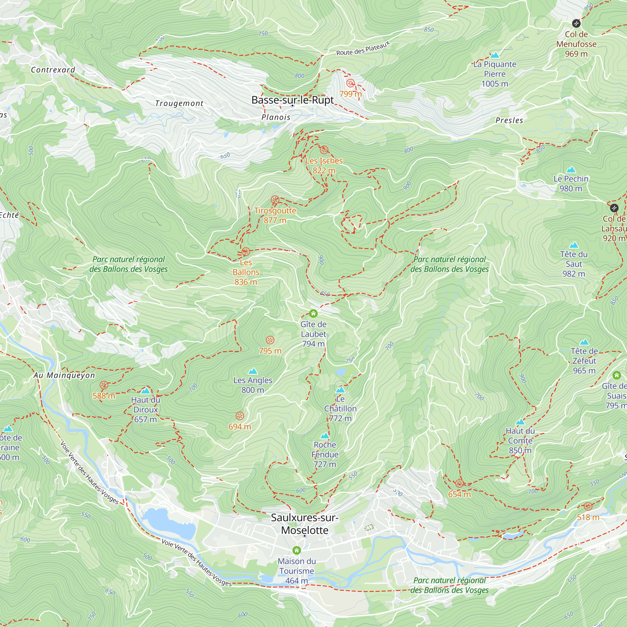 Gîte de Laubet map