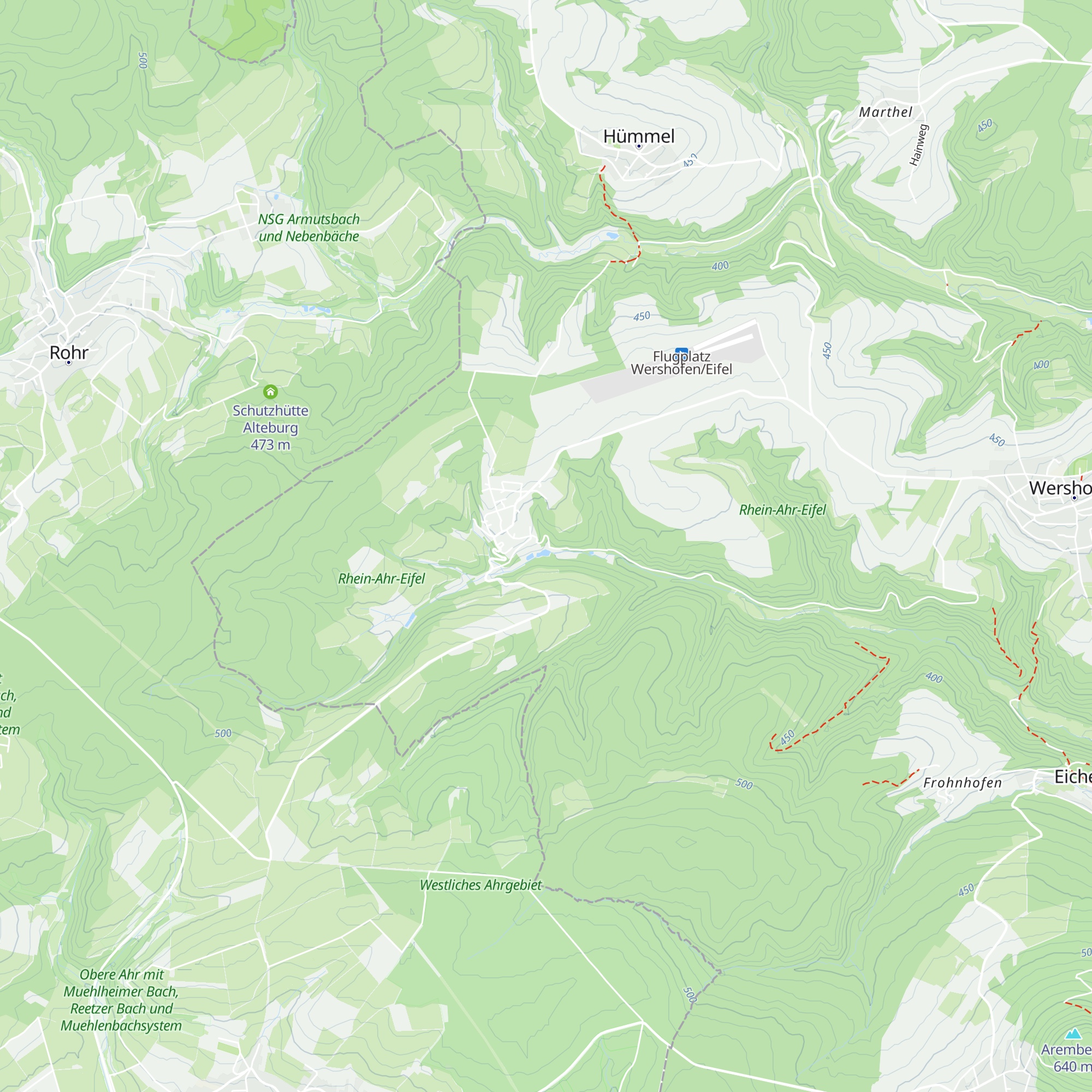 Grillhütte Ohlenhard map