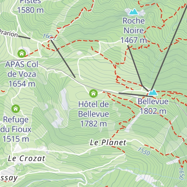 Map of Hôtel de Bellevue