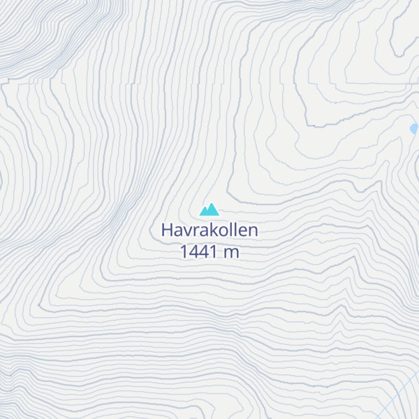 Map of Havrakollen